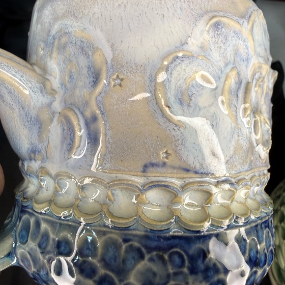 Handcrafted - Blue Skies and Cloudy Stars Ceramic Mug - Picture 8 of 10